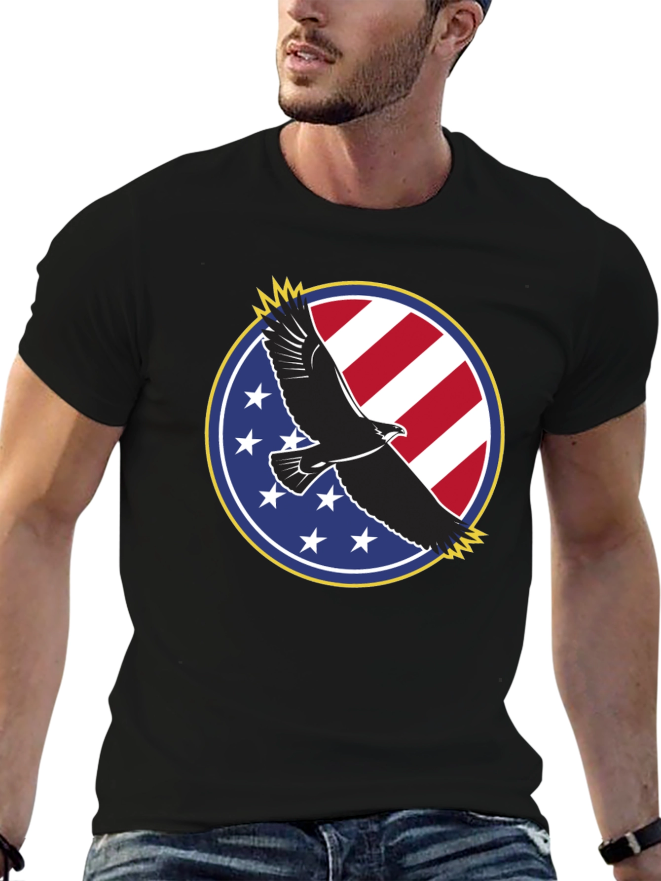 American Eagle Patriotic Graphic T-Shirt