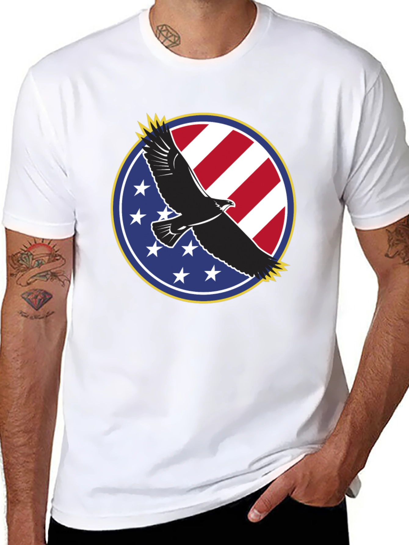 American Eagle Patriotic Graphic T-Shirt