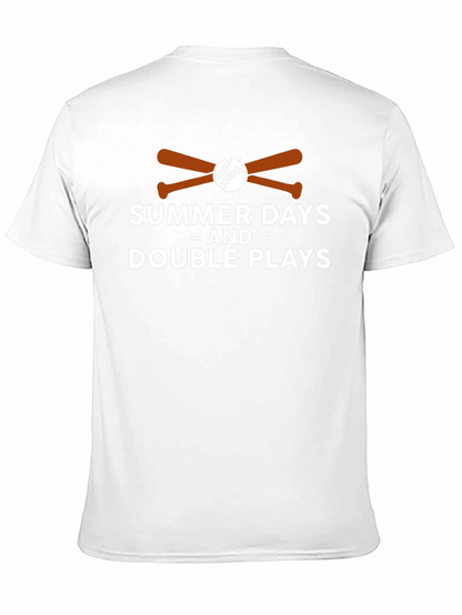 Summer Days and Double Plays Baseball T-Shirt