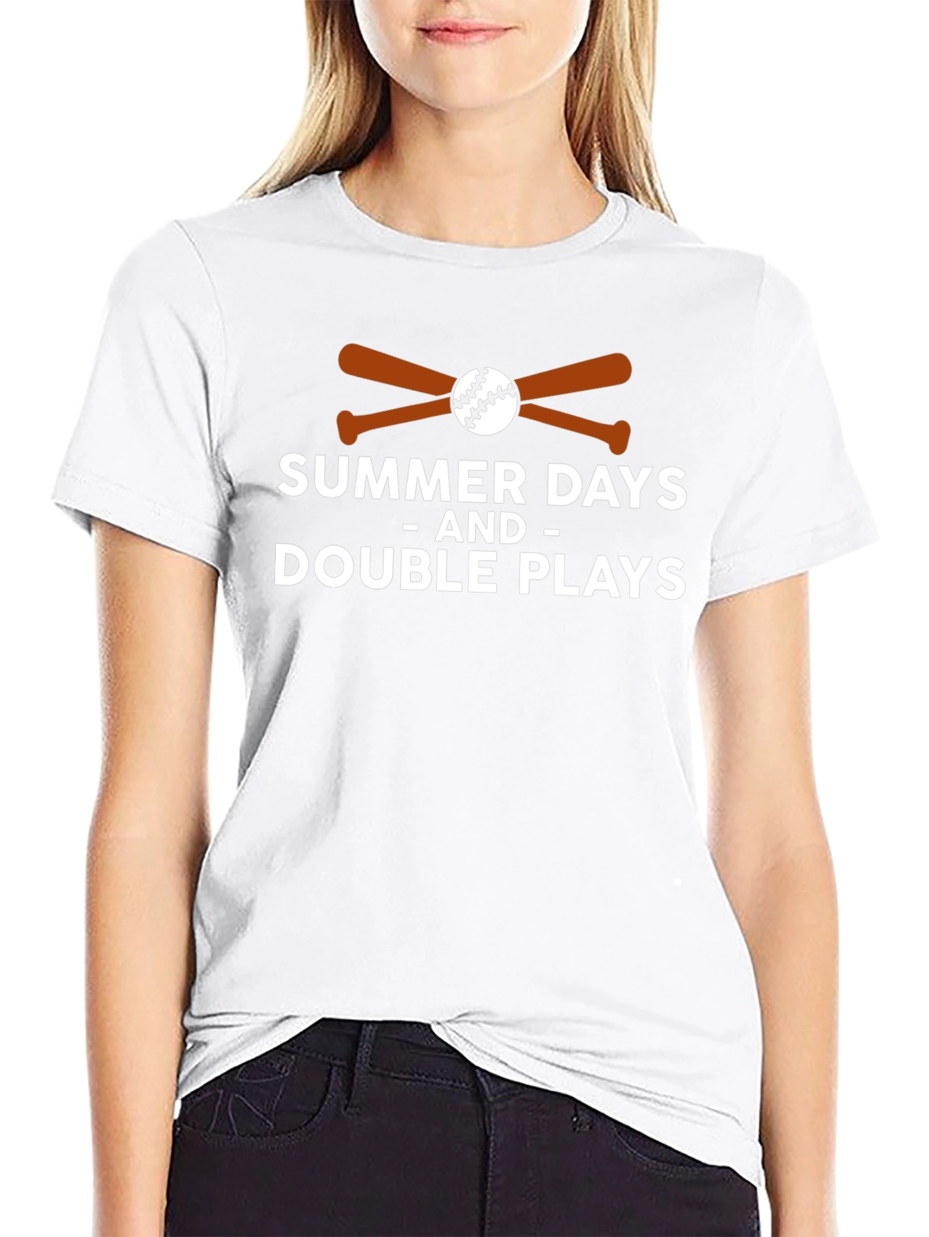 Summer Days and Double Plays Baseball T-Shirt
