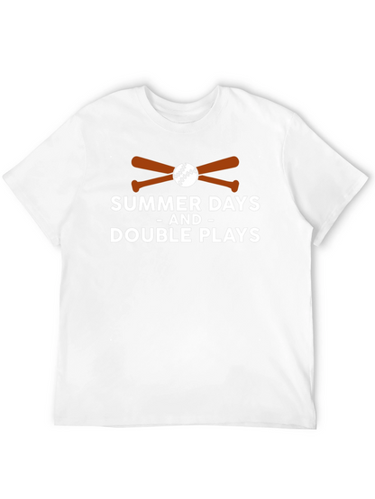 Summer Days and Double Plays Baseball T-Shirt