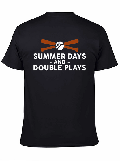 Summer Days and Double Plays Baseball T-Shirt