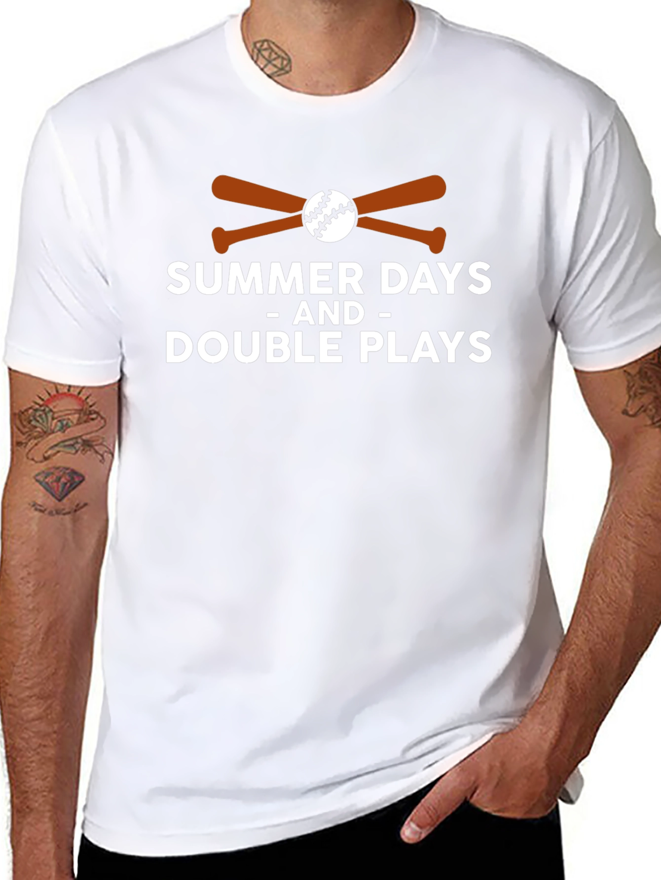 Summer Days and Double Plays Baseball T-Shirt