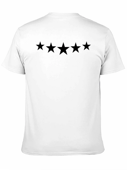 Black Five Star Graphic T-Shirt | Menswear
