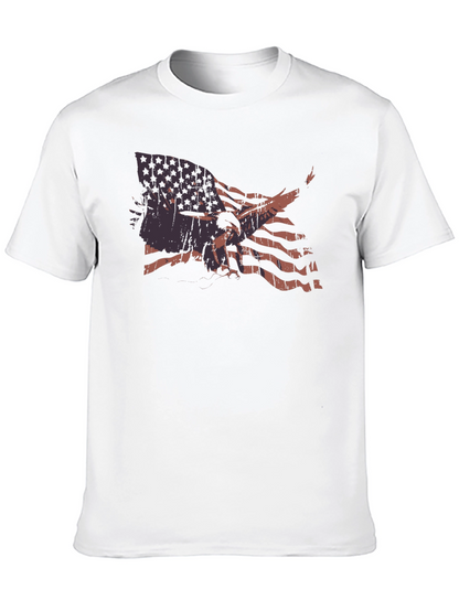 American Flag Eagle Graphic T-Shirt
