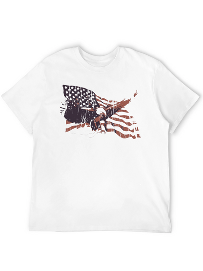 American Flag Eagle Graphic T-Shirt