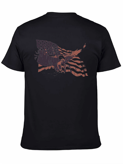 American Flag Eagle Graphic T-Shirt
