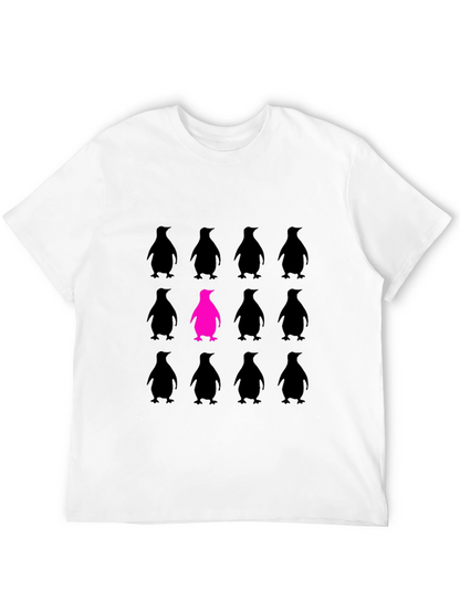 Be Unique Penguin Graphic Tee - Black