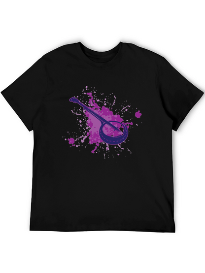 Banjo Graphic Tee - Black Cotton T-Shirt