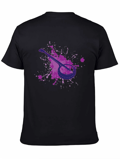 Banjo Graphic Tee - Black Cotton T-Shirt
