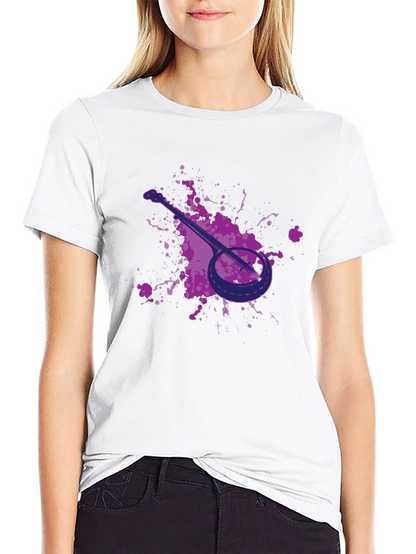 Banjo Graphic Tee - Black Cotton T-Shirt