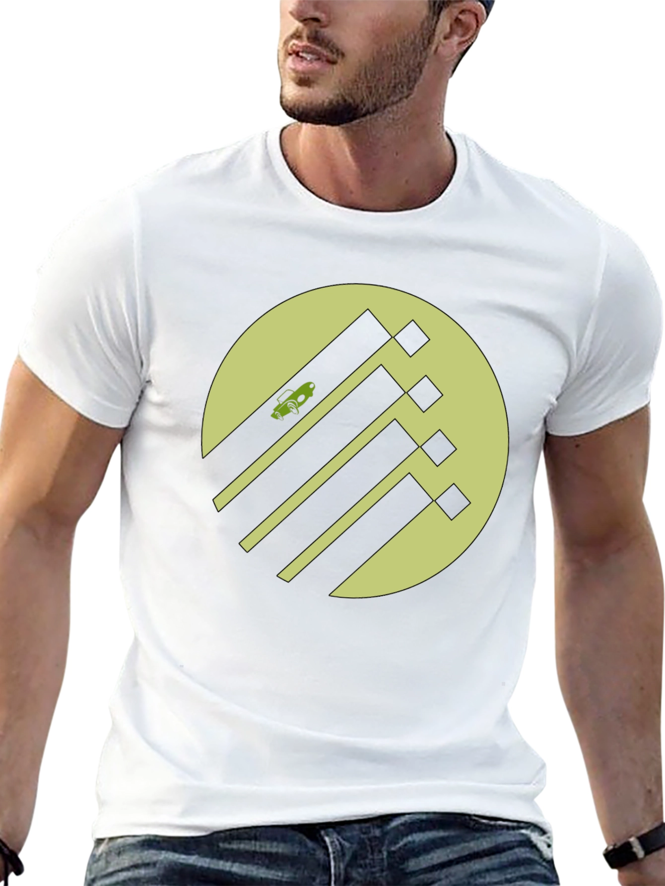 Abstract Green Car T-Shirt