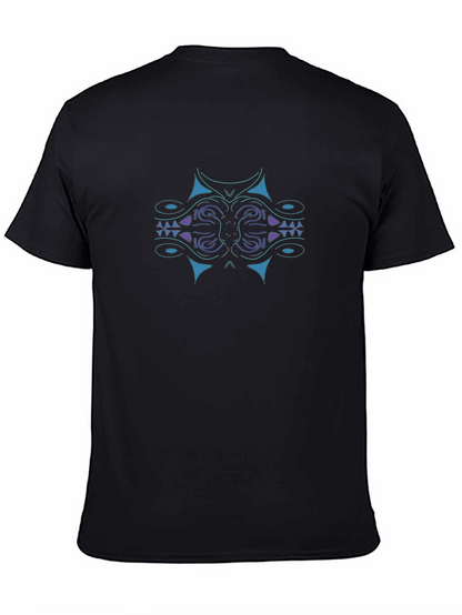 Tribal Design Black T-Shirt